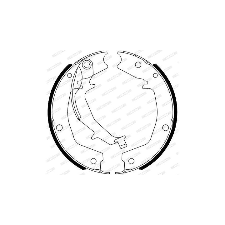 Stabdžių trinkelių komplektas, stovėjimo stabdis FERODO FSB4102