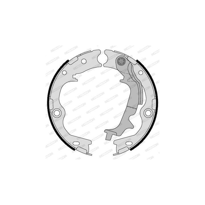 Stabdžių trinkelių komplektas, stovėjimo stabdis FERODO FSB4162