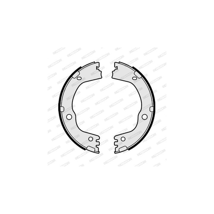 Stabdžių trinkelių komplektas, stovėjimo stabdis FERODO FSB4198