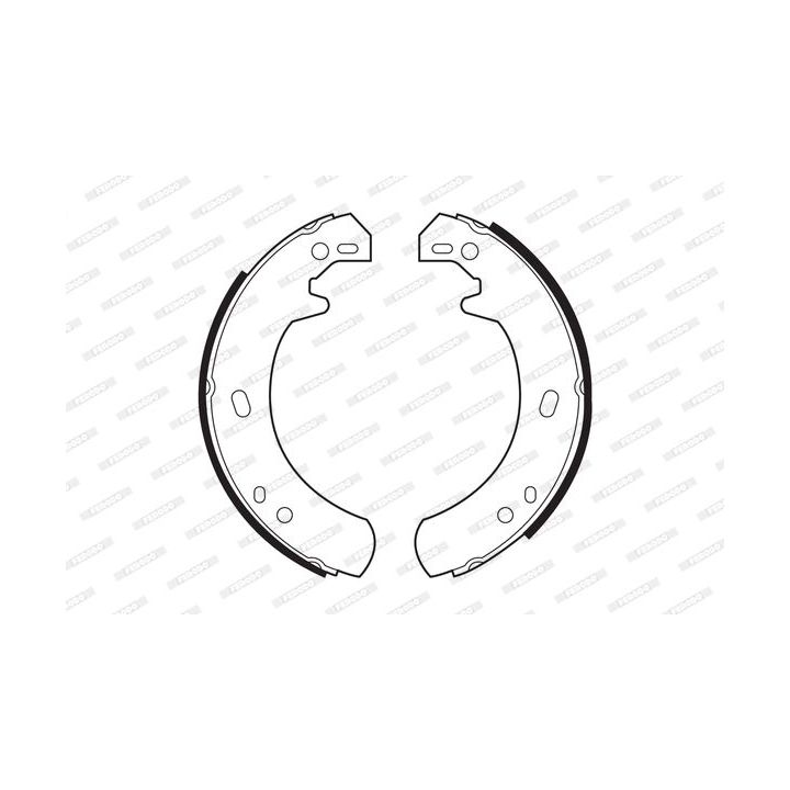 Stabdžių trinkelių komplektas, stovėjimo stabdis FERODO FSB473