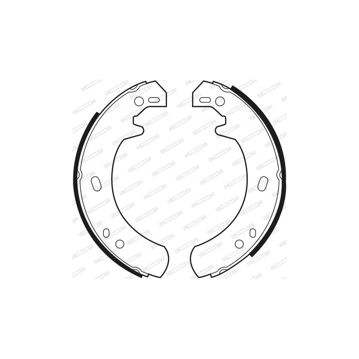 Stabdžių trinkelių komplektas, stovėjimo stabdis FERODO FSB473