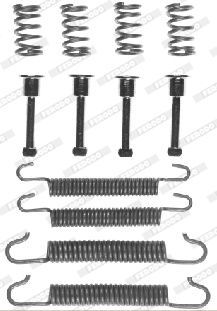 Priedų komplektas, stabdžių trinkelės FERODO FBA107