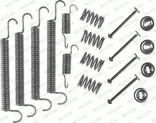 Priedų komplektas, stabdžių trinkelės FERODO FBA11