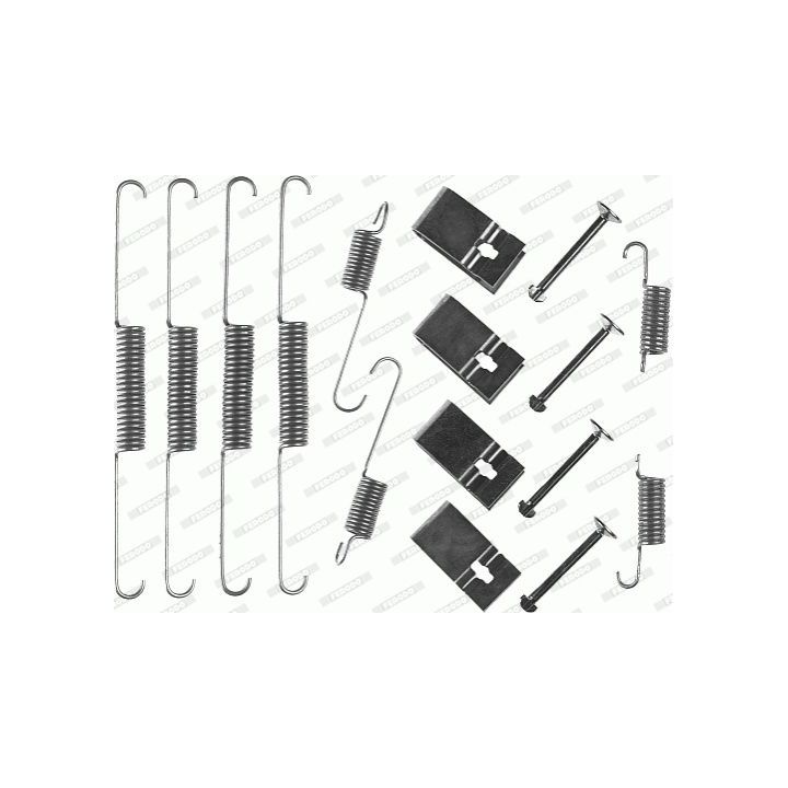 Priedų komplektas, stabdžių trinkelės FERODO FBA183