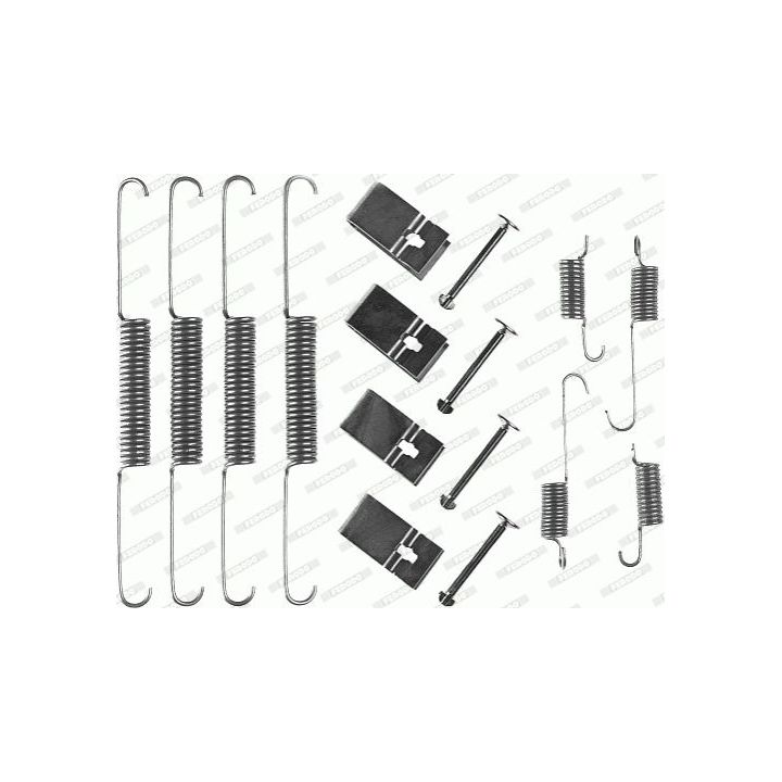 Priedų komplektas, stabdžių trinkelės FERODO FBA184