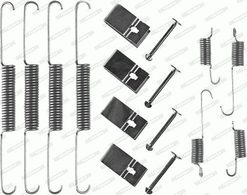 Priedų komplektas, stabdžių trinkelės FERODO FBA184