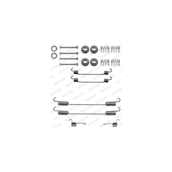 Priedų komplektas, stabdžių trinkelės FERODO FBA204
