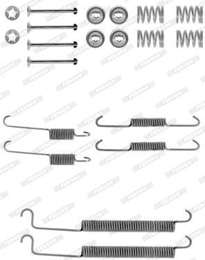 Priedų komplektas, stabdžių trinkelės FERODO FBA205