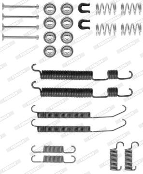 Priedų komplektas, stabdžių trinkelės FERODO FBA223