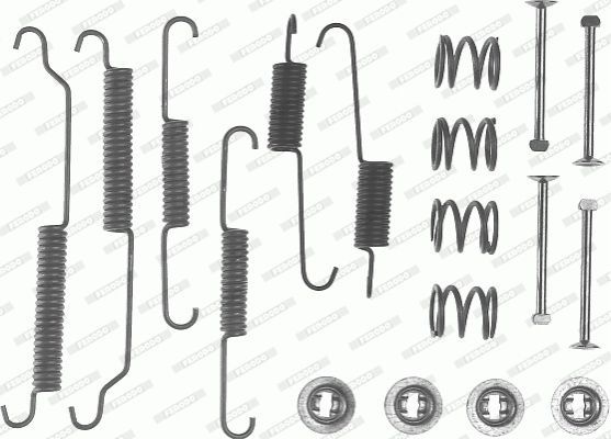 Priedų komplektas, stabdžių trinkelės FERODO FBA30