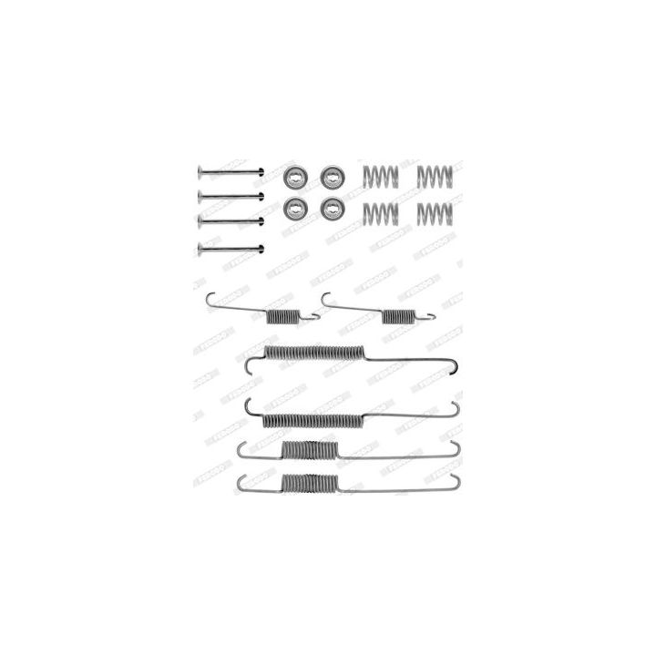 Priedų komplektas, stabdžių trinkelės FERODO FBA39