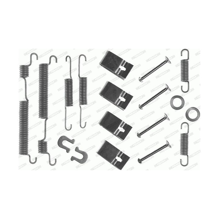 Priedų komplektas, stabdžių trinkelės FERODO FBA42