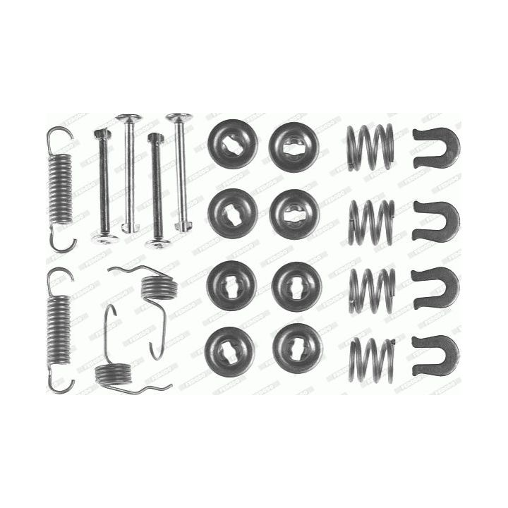 Priedų komplektas, stabdžių trinkelės FERODO FBA43