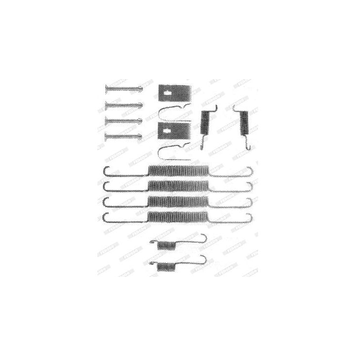 Priedų komplektas, stabdžių trinkelės FERODO FBA51