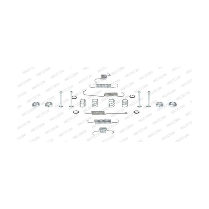 Priedų komplektas, stabdžių trinkelės FERODO FBA53