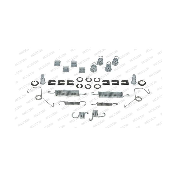 Priedų komplektas, stabdžių trinkelės FERODO FBA62