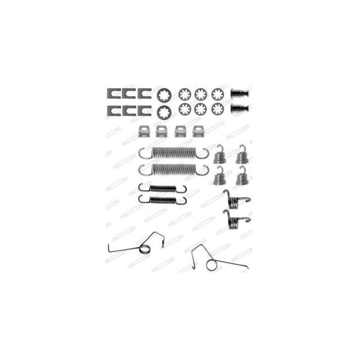 Priedų komplektas, stabdžių trinkelės FERODO FBA62