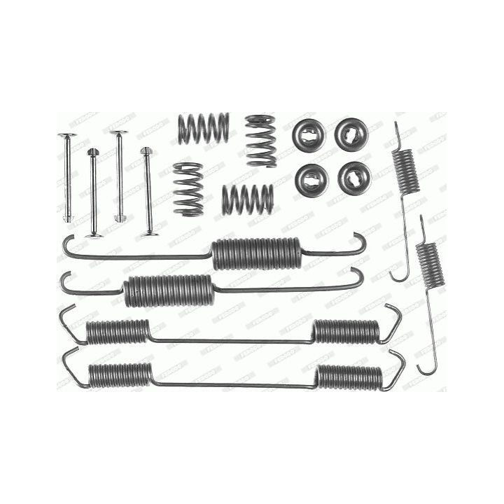 Priedų komplektas, stabdžių trinkelės FERODO FBA63