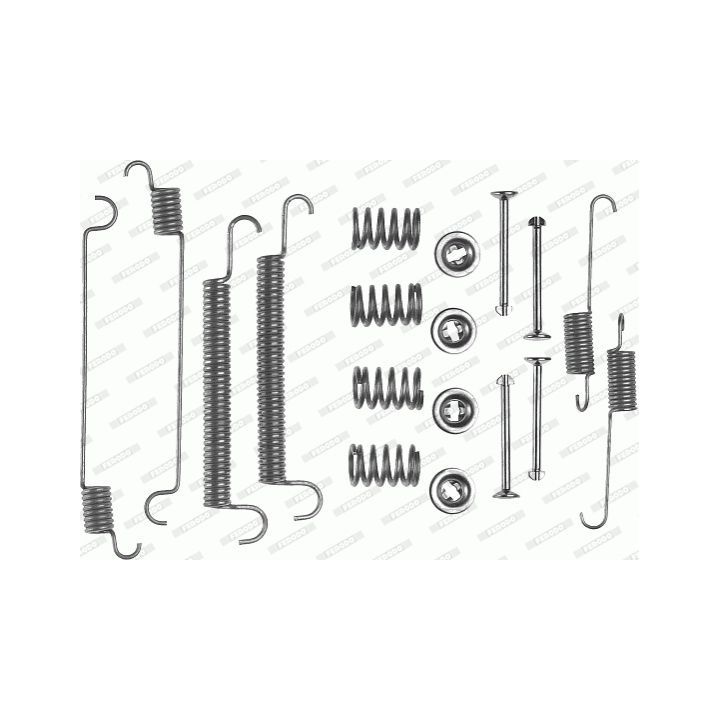 Priedų komplektas, stabdžių trinkelės FERODO FBA8