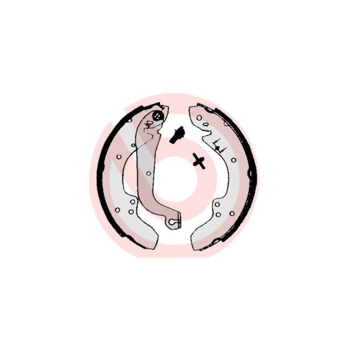 Stabdžių trinkelių komplektas BREMBO S 23 504