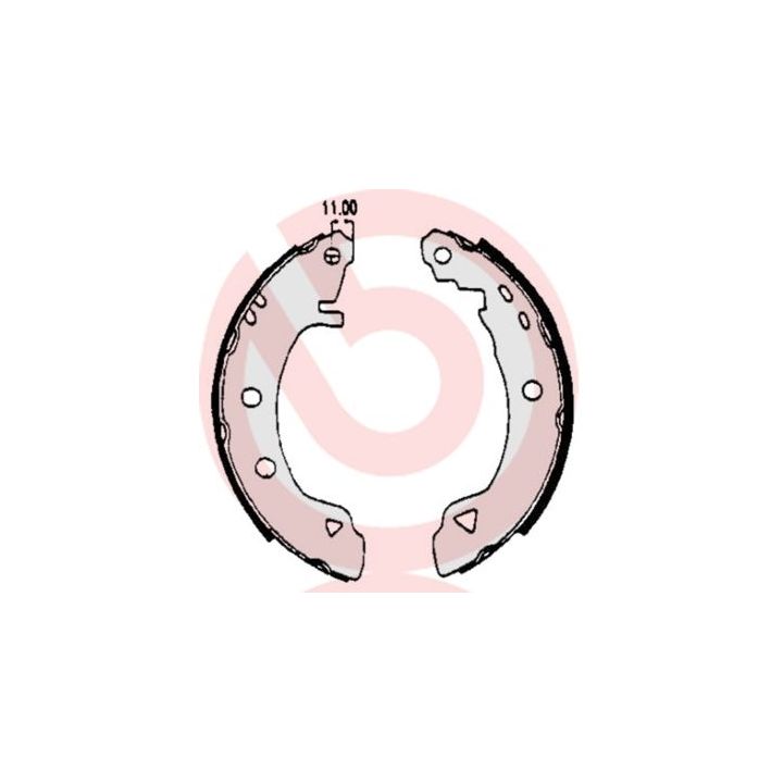 Stabdžių trinkelių komplektas BREMBO S 23 508