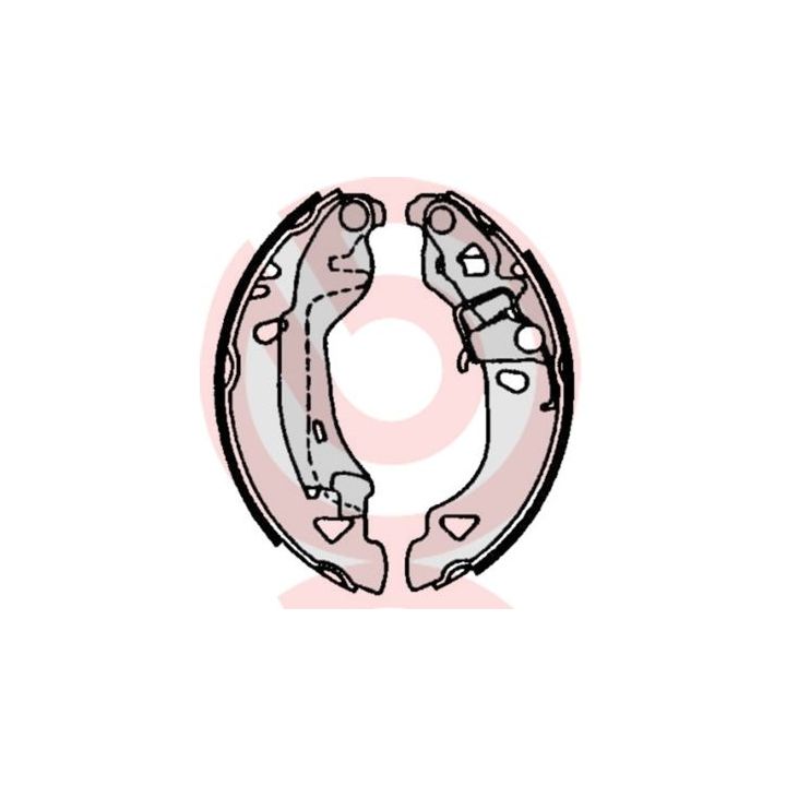 Stabdžių trinkelių komplektas BREMBO S 23 513