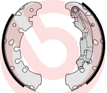 Stabdžių trinkelių komplektas BREMBO S 23 530