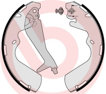 Stabdžių trinkelių komplektas BREMBO S 30 514