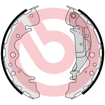 Stabdžių trinkelių komplektas BREMBO S 30 535