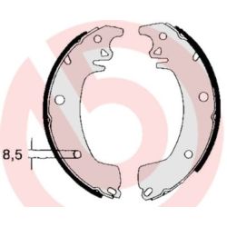 Stabdžių trinkelių komplektas BREMBO S 68 514