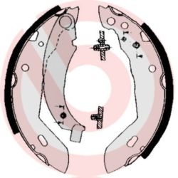 Stabdžių trinkelių komplektas BREMBO S 68 518