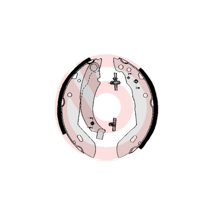 Stabdžių trinkelių komplektas BREMBO S 68 518