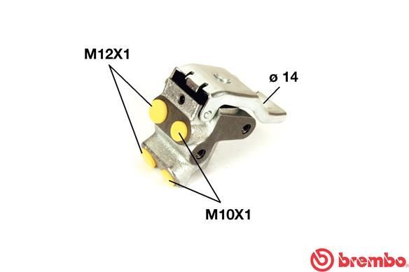 Stabdymo jėgos reguliatorius BREMBO R 68 008