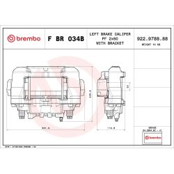 Stabdžių apkaba BREMBO F BR 034B