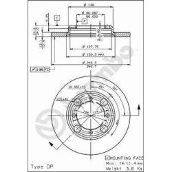 Stabdžių diskas BREMBO 08.4786.10