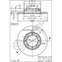 Stabdžių diskas BREMBO 08.4974.10