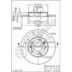 Stabdžių diskas BREMBO 08.5651.20