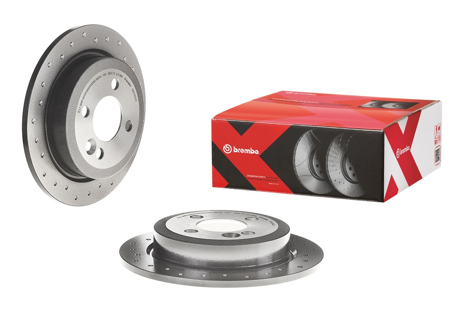Stabdžių diskas BREMBO 08.9163.2X