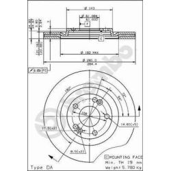 Stabdžių diskas BREMBO 09.4626.10