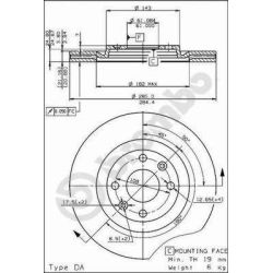 Stabdžių diskas BREMBO 09.4626.20