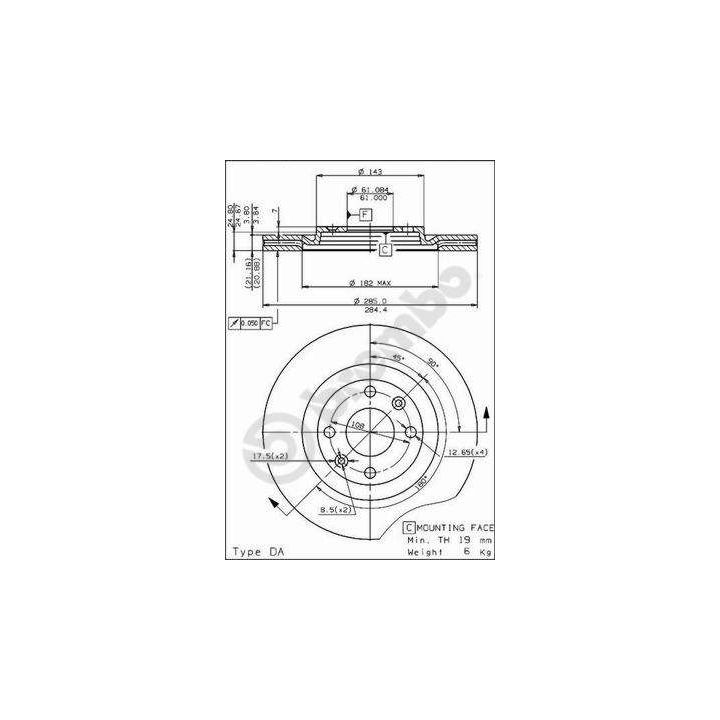 Stabdžių diskas BREMBO 09.4626.20