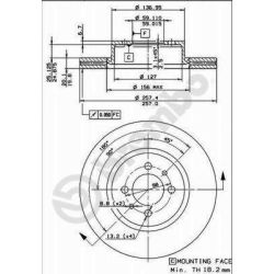 Stabdžių diskas BREMBO 09.4768.10