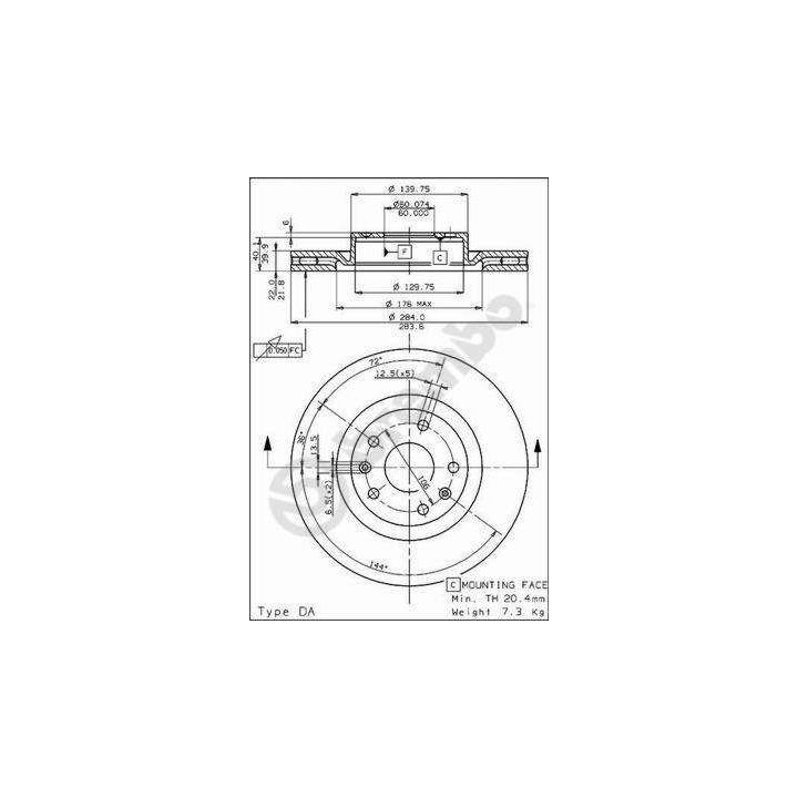 Stabdžių diskas BREMBO 09.4920.10