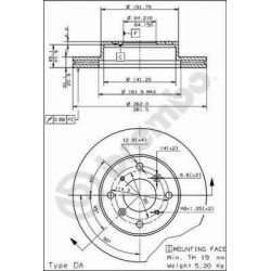 Stabdžių diskas BREMBO 09.5011.10