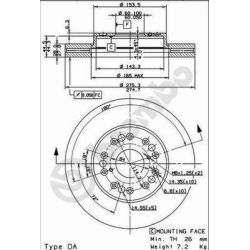 Stabdžių diskas BREMBO 09.9178.10
