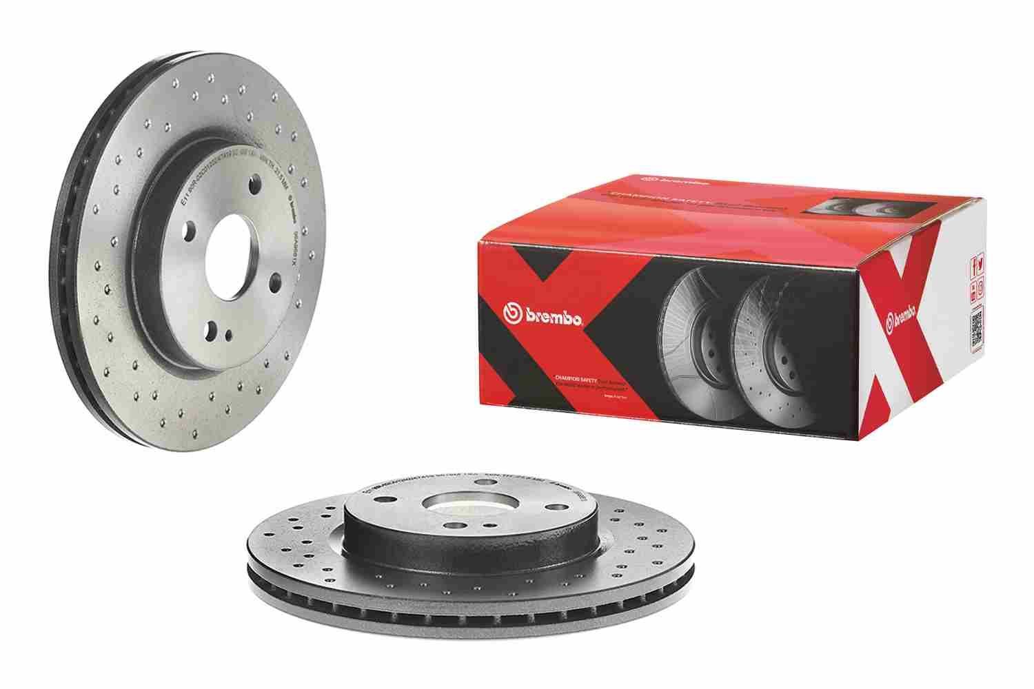 Stabdžių diskas BREMBO 09.A968.1X