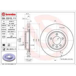 Stabdžių diskas BREMBO 09.C515.11