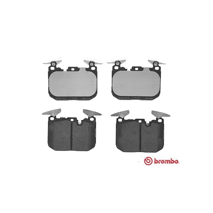 Stabdžių trinkelių rinkinys, diskinis stabdys BREMBO P 06 008