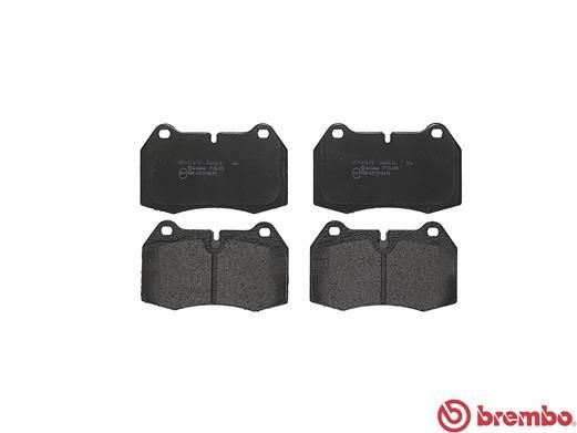 Stabdžių trinkelių rinkinys, diskinis stabdys BREMBO P 06 018