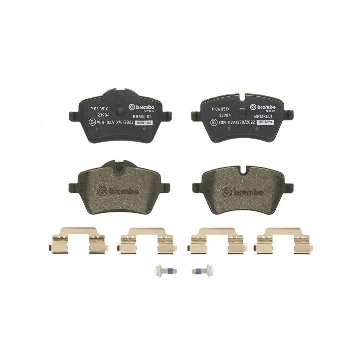 Stabdžių trinkelių rinkinys, diskinis stabdys BREMBO P 06 051X